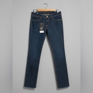 DL1961 LINSEY STRAIGHT JEANS IN DARK INDIGO NWT